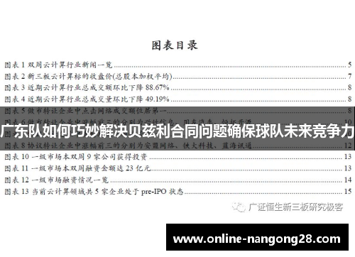 广东队如何巧妙解决贝兹利合同问题确保球队未来竞争力